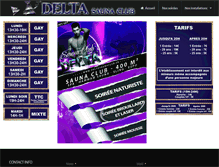 Tablet Screenshot of deltasaunaclub.fr